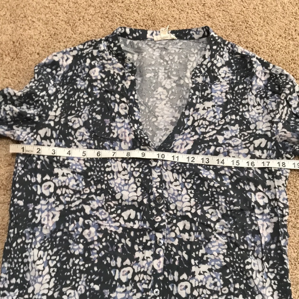 Soft Joie Xs Grey Combo Front Button Top . - image 8